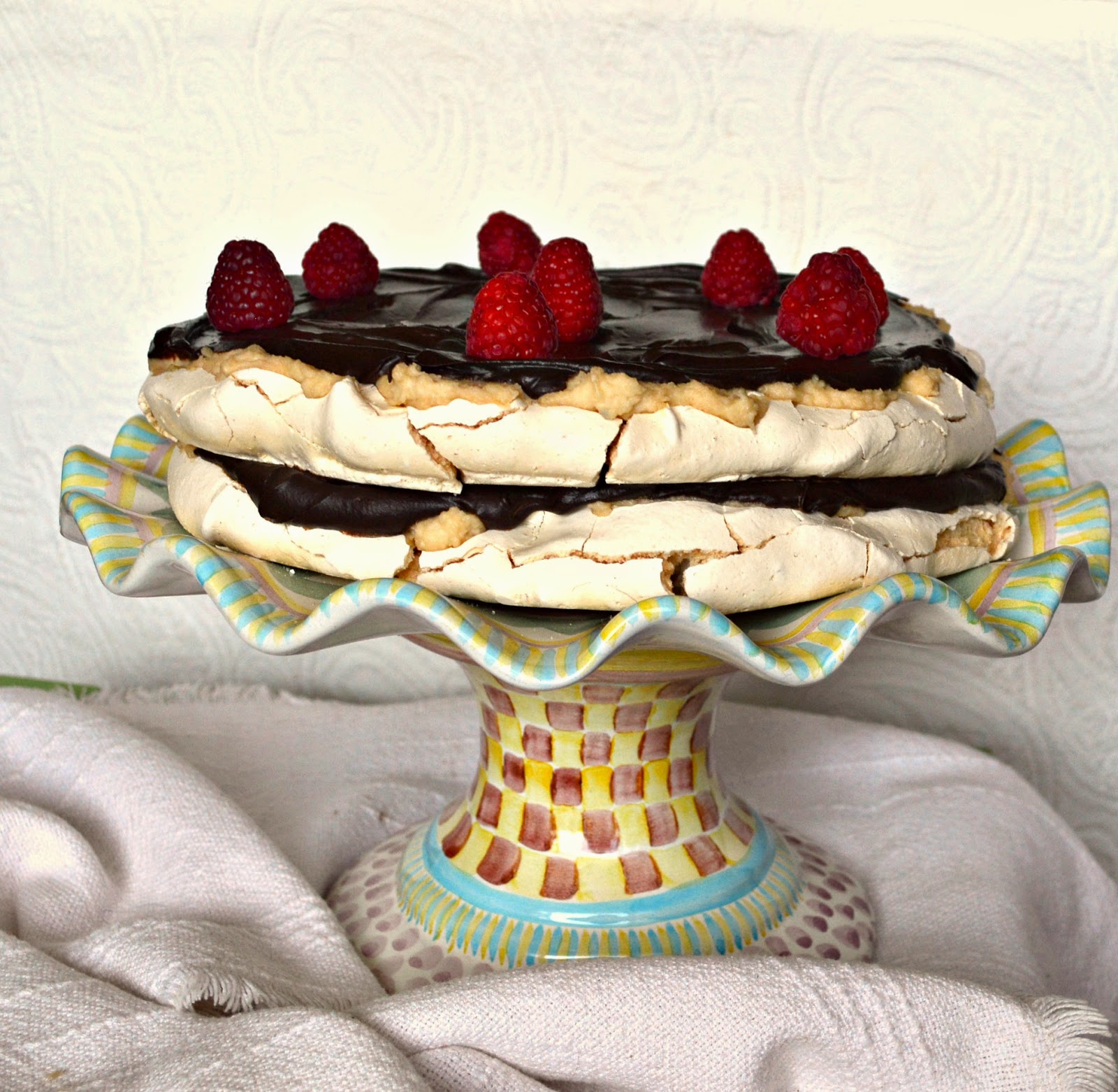 This is How I Cook Easy Raspberry Meringue Cake with Chocolate Ganache