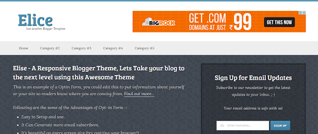 Elice Blogger Template