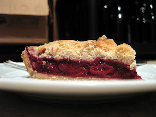 Couldn't resist this shot of the sour cherry pie.