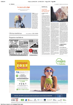 Diario La Nación 14 de agosto, 2016 - Florencia Gonzalez Bazzano