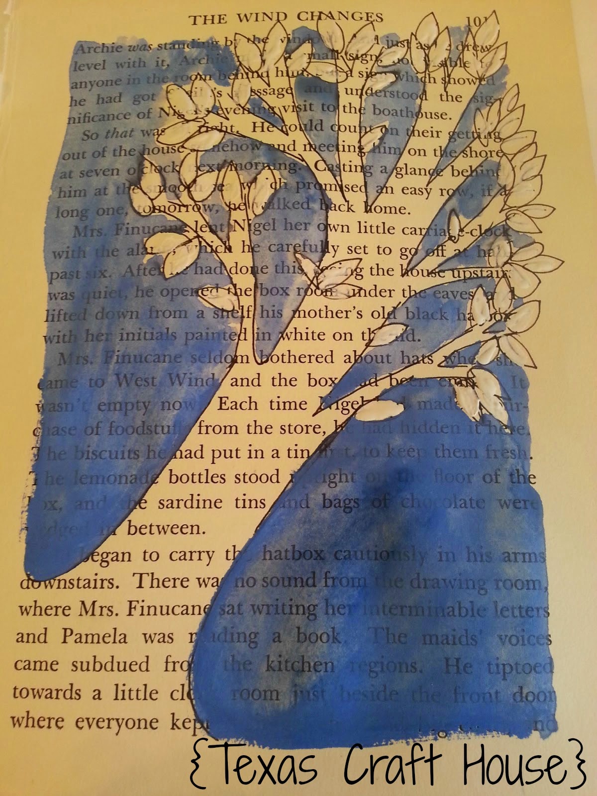 Connoisseur of Creativity DIY painting on old book pages