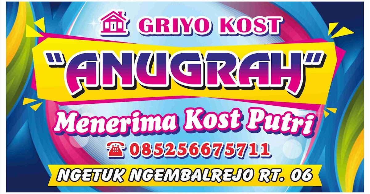 √ Contoh Banner Kontrakan Zea Banner