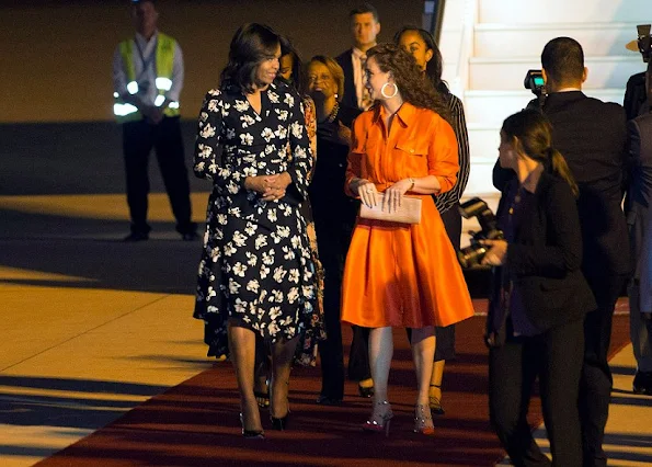 Princess Lalla Selma of Morocco welcomes Michelle Obama and daughters Malia and Sasha