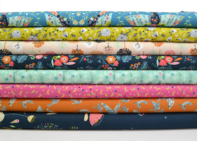 Flock fabric collection designed by Bethan Janine for Dashwood Studio