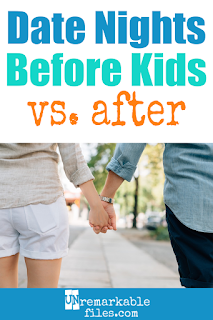There are lots of differences between life with kids vs without. This mom does a funny look at how your marriage changes. Date night means something completely different when you have kids than when you don’t! #funny #parentinghumor #momlife #marriage