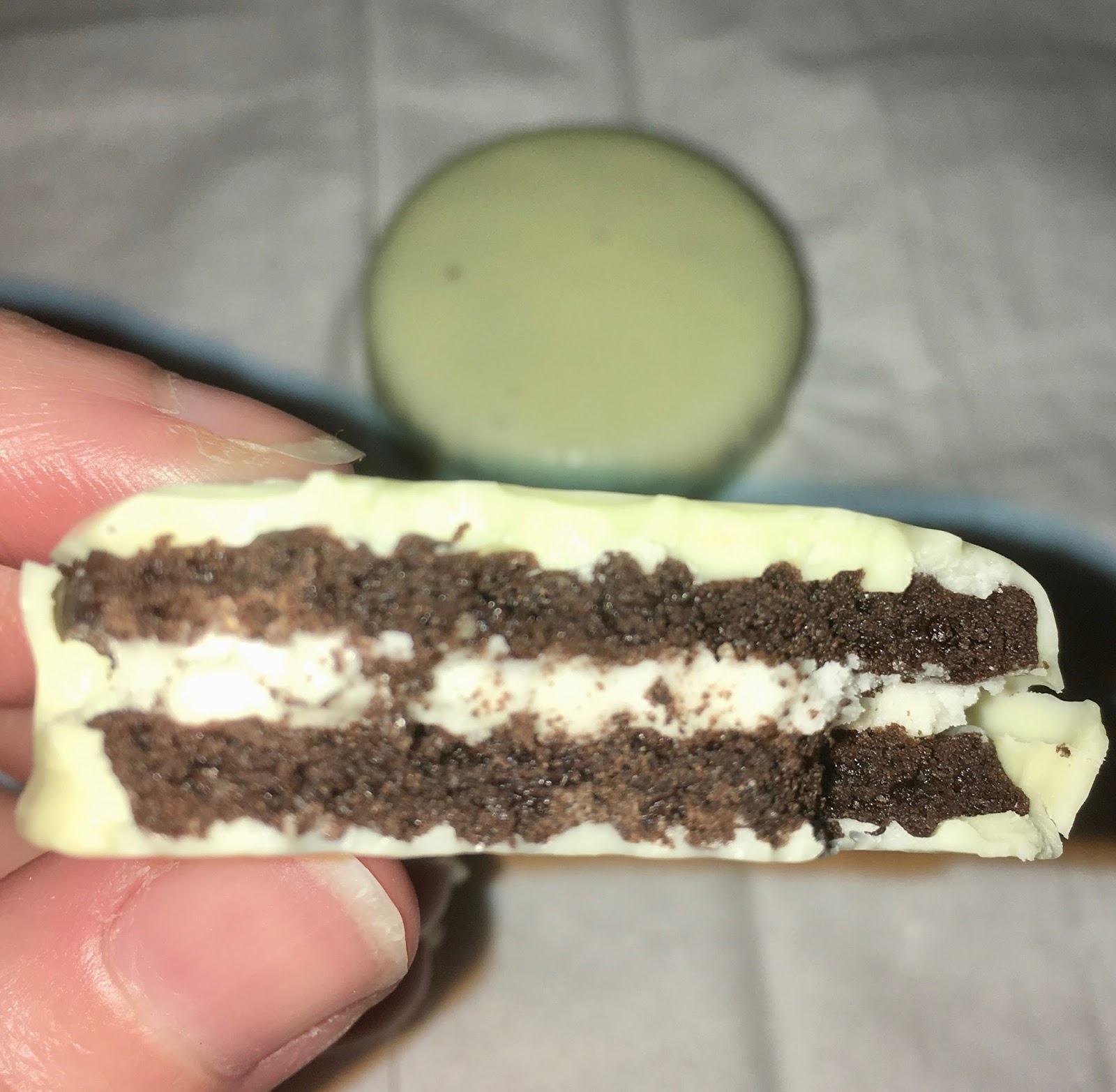 FOODSTUFF FINDS White Chocolate Coated Cookies and Cream (Asda) By
