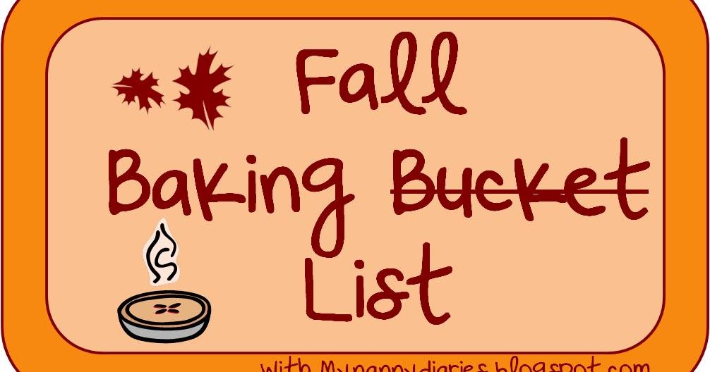 My Teaching Diaries Fall Baking List My Teaching Diaries Fall Baking List