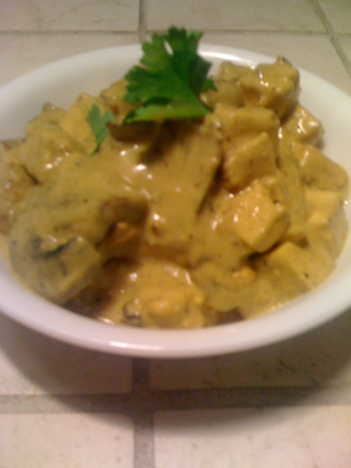 AfroVeganChick Lemon Coconut Mushroom & Tofu Curry