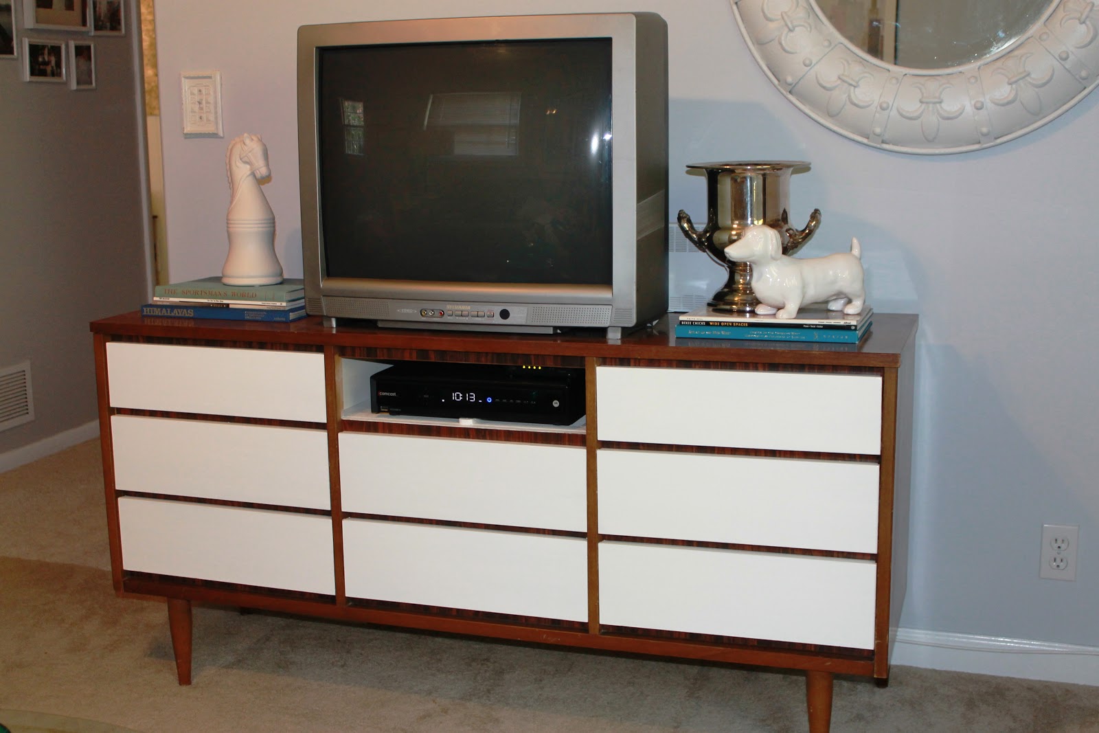Just for Me...and You Thrifted Dresser Turned Television Console