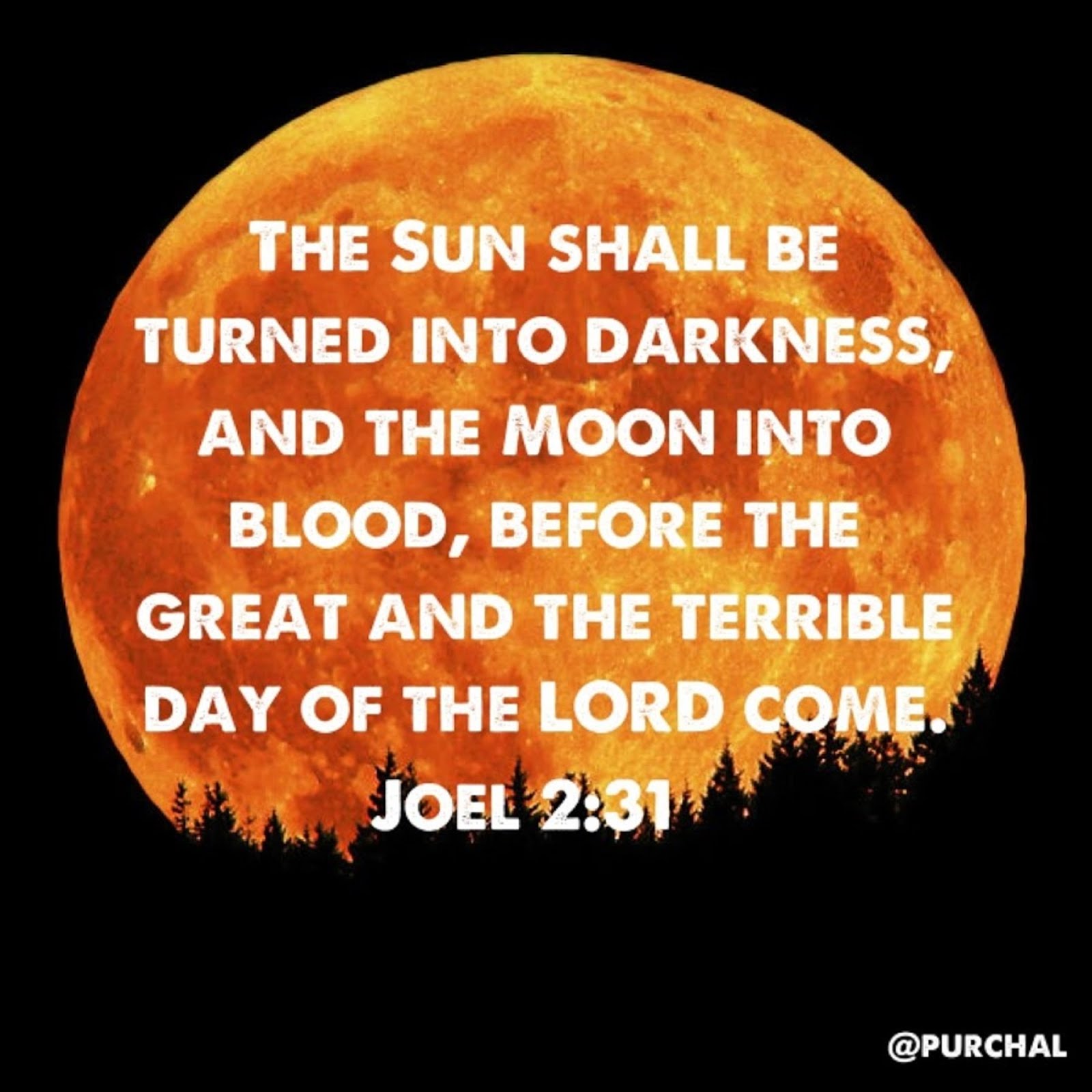 THE SUN SHALL BE TURNED INTO DARKNESS