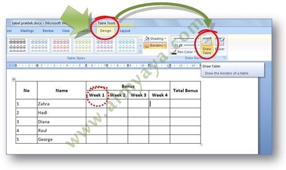 Cara Mudah Membagi Kolom menjadi 2 di Tabel Microsoft Word ...