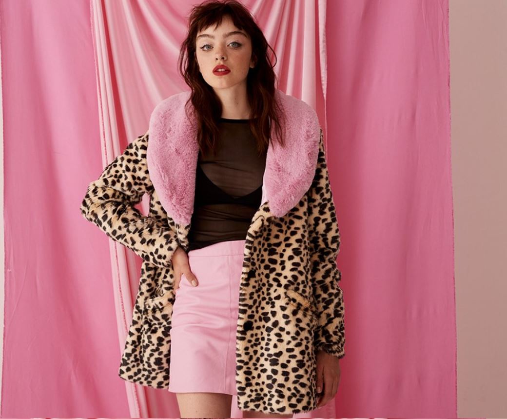 lazy oaf leopard parka