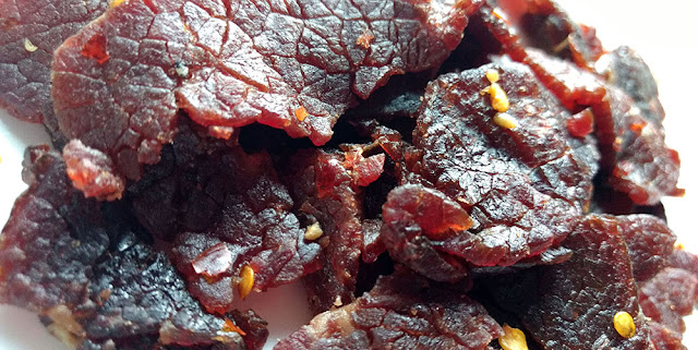 crushed chili pepper beef jerky
