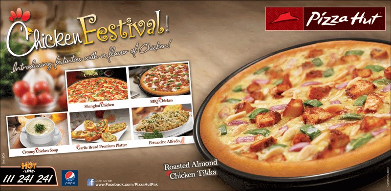 Chicken Festival at Pizza Hut Advertising Today