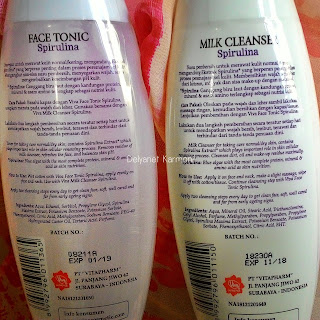 Review Viva Milk Cleanser dan Face Tonic Spirulina