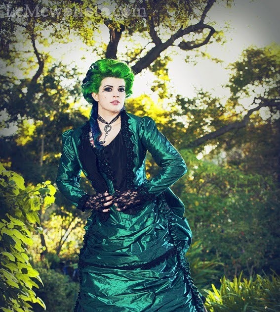 Green Black Gothic Steampunk Victorian Wedding Dresses | Handmade ...