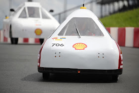 Mater Dei Supermileage team competing under UrbanConcept – Battery Electric category on the track at Make the Future Live California featuring Shell Eco-marathon Americas at Sonoma Raceway in Sonoma, Calif.