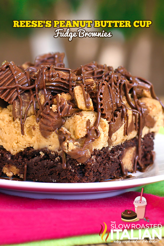 Italian Food Reese's Peanut Butter Fudge Brownies