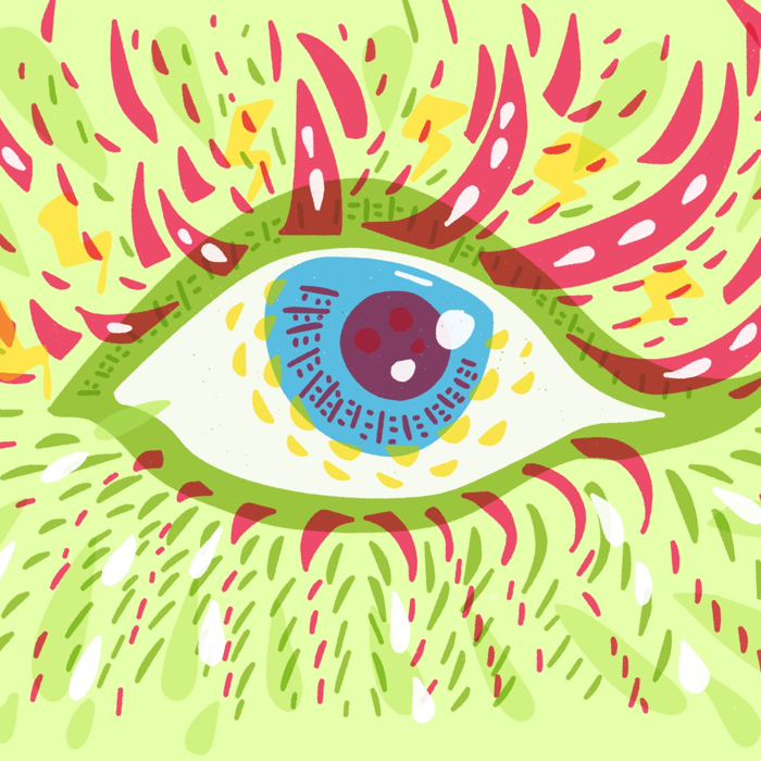 Глаза рисунки психоделика