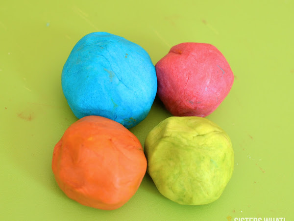 Colorful and soft Play Dough Recipe with Oil and No Cream of Tartar