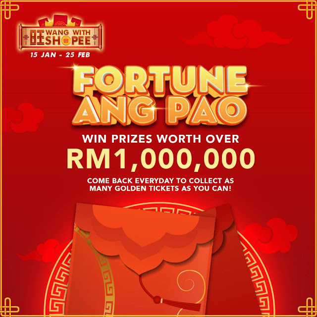 Kempen ‘Wang bersama Shopee’ Menawarkan ‘Fortune Ang Pao’ yang Membariskan Pelbagai Hadiah Berjumlah Lebih RM1 Juta Sempena Tahun Baharu Cina