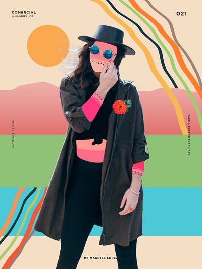 por Magdiel Lopez, "Comercial" | photo poster ejemplo sincretismo digital, cool, imagenes femeninas, creativas, chidas