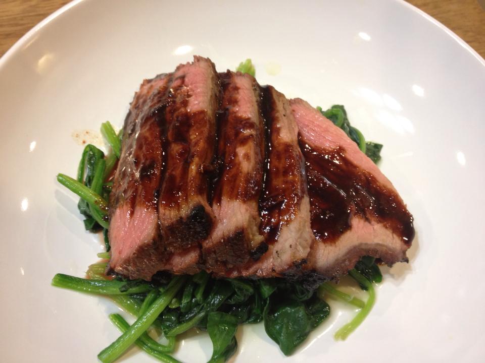 Grilled TriTip Steak with Molasses Chili Marinade cooking with chu