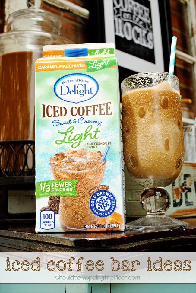 Setting up an Iced Coffee Bar | i should be mopping the floor