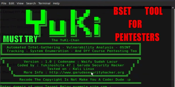Yuki Chan The Auto Pentest --: Very Powerful TOOL ( Kali Linux ) . Top Rated Linux Tool  On Github