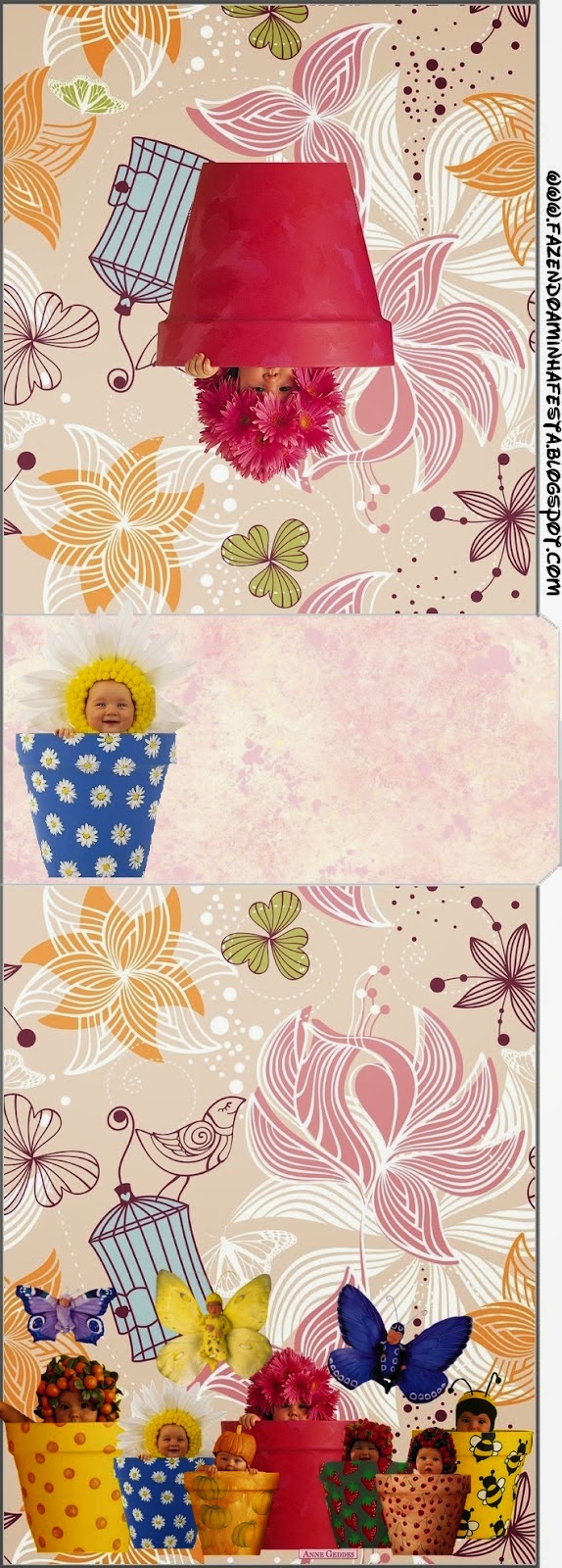 Bebés de Anne Geddes: Etiquetas de Candy bar para Primavera. Etiqueta para Tic Tac.