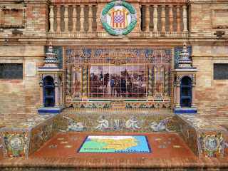 Plaza de España, Sevilla - Azulejo de Gerona