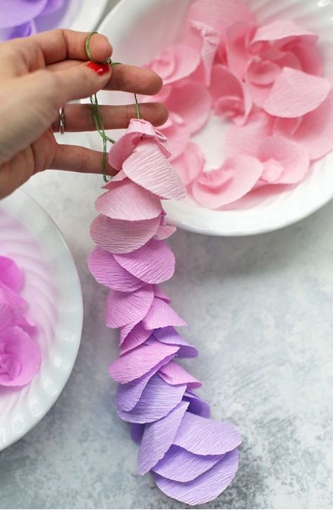How To Make Crepe Paper Wisteria How To Make Crepe Paper Wisteria
