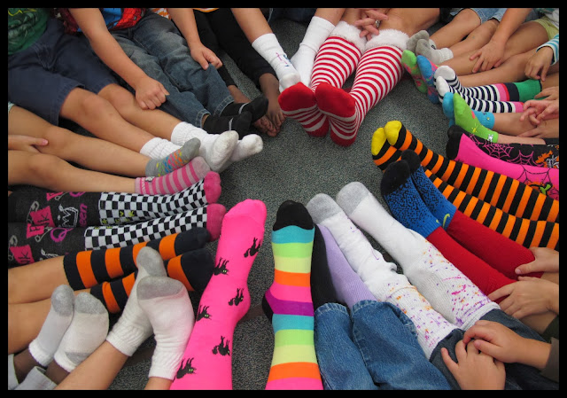 Kearson's Classroom Blog: Having Fun on Silly Sock Day!!