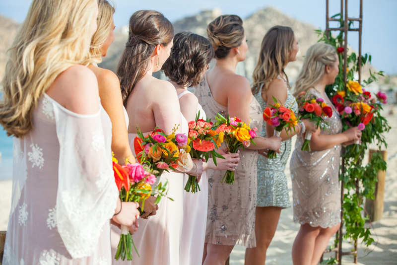 Colorful Oceanfront Cabo Wedding