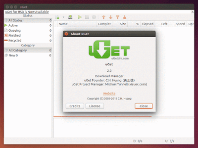 Install Uget in Ubuntu Linux