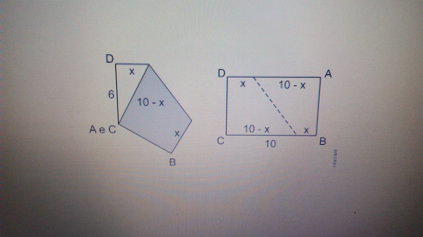 Uma Folha De Papel Retangular Abcd De 10cm - ASKBRAIN
