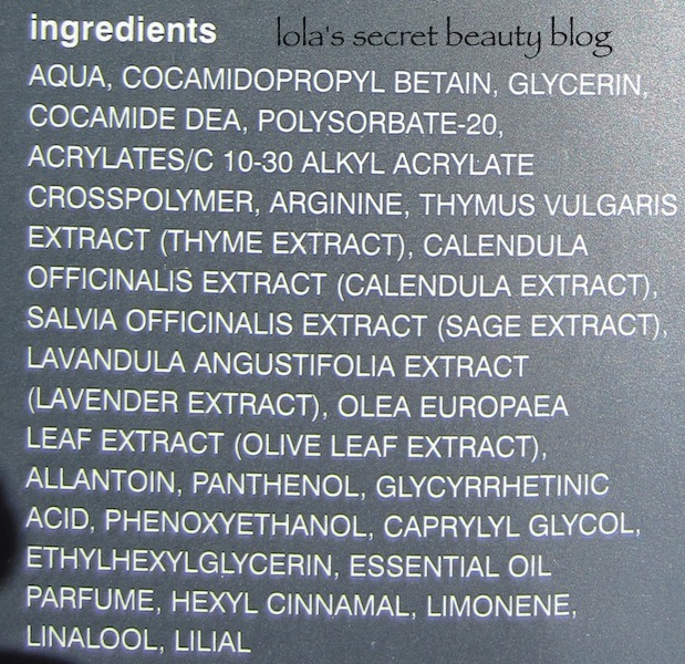 lola's secret beauty blog Sponge Gel Katharistiko Wild Herb Cleanser