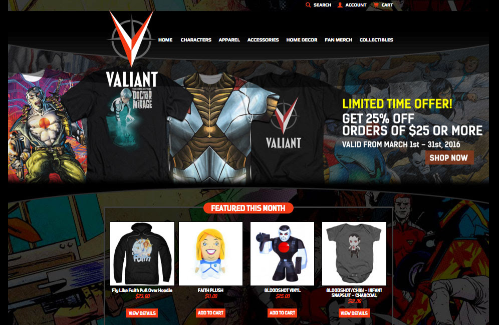 Valiant Unveils New Valiant Store Online
