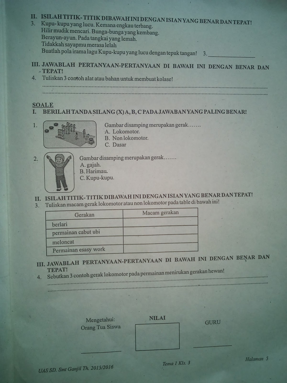 Soal Soal Bahasa Jawa Kelas 2 Semester Ganjil Tahun 2014 Newhairstylesformen2014