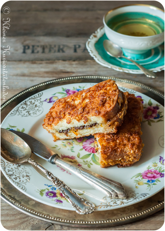 Knuspriges French Toast mit Orangen-Schokofüllung