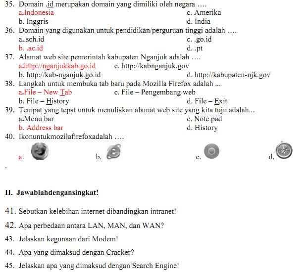 Soal Tik Kelas 9 Semester 1 Beserta Jawabannya Ilmusosial Id