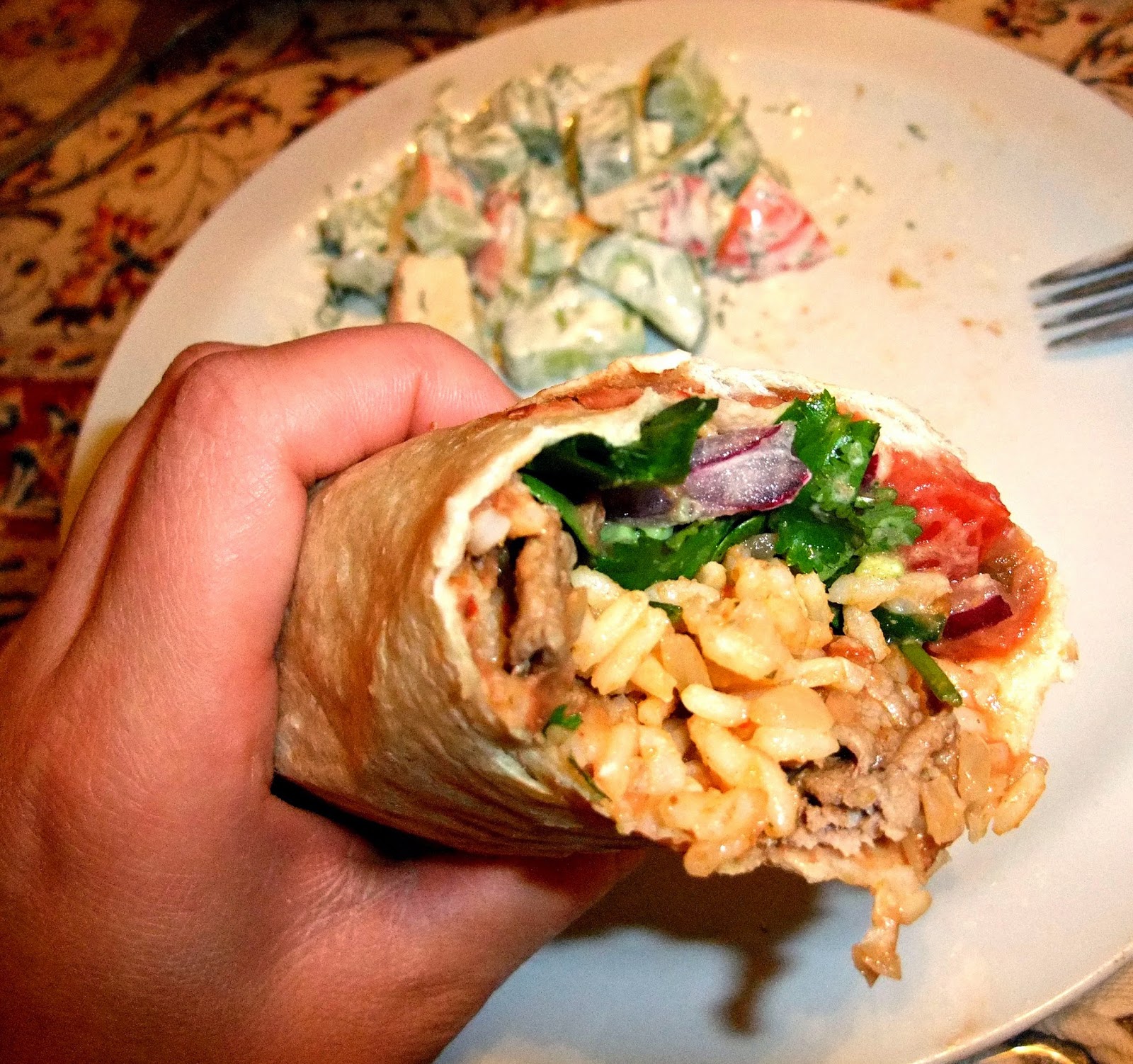Susan's Savour-It!: Beef, Bean and Rice Burritos...
