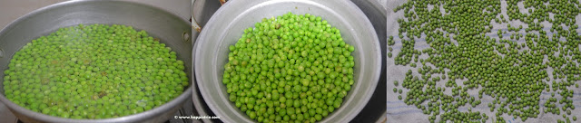 Step 3 - How to Freeze Green Peas | Homemade Frozen Peas Step 3 - dry the green peas to remove the excess moisture