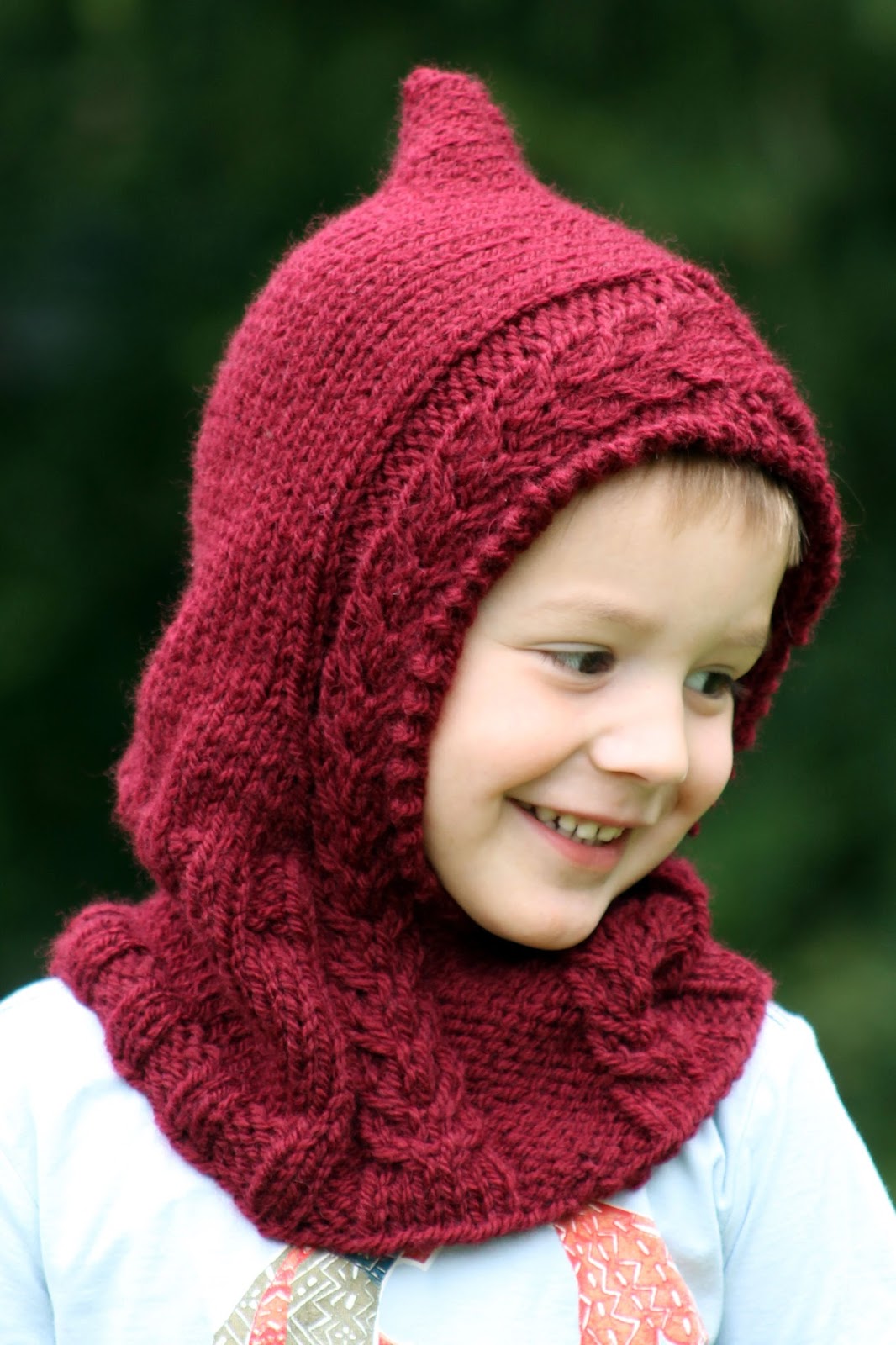 Balls To The Walls Knits Little Red Hooded Cowl