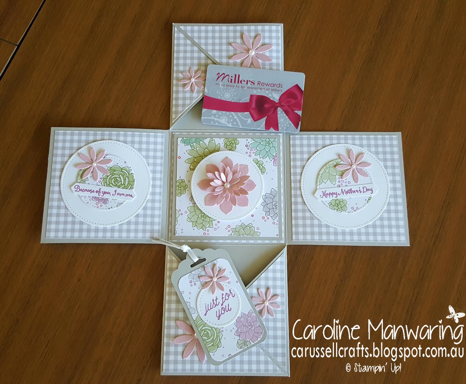 Carussell Crafts Mother's Day Explosion Box Card