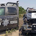 Revientan camioneta de federales en carretera San Fernando-Reynosa