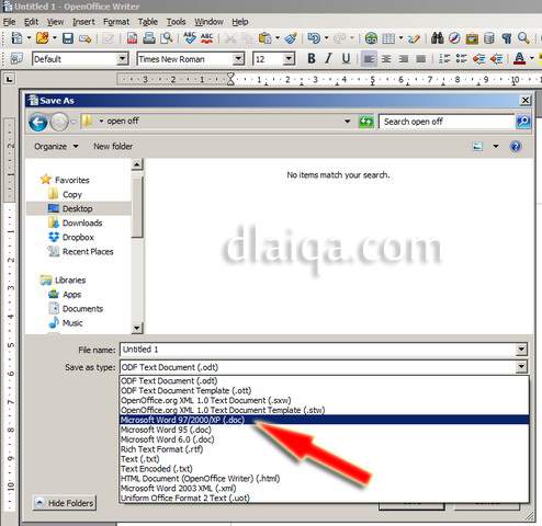 D Laiqa Arena Pengaturan Awal Open Office Writer Versi 4