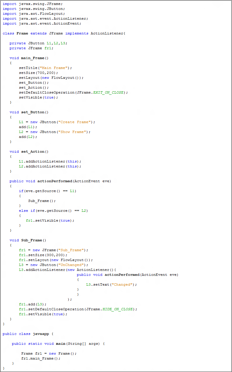Easy Java Learn Swing JFrame.HIDE_ON_CLOSE