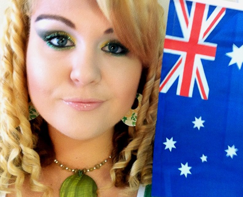 LAUREN DAY MAKEUP MAKEUP TUTORIAL Australia Day inspired Makeup