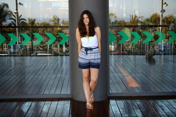 OOTD: striped shorts